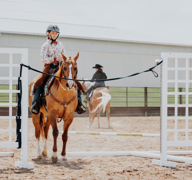 Joshlyn and Dixie trail